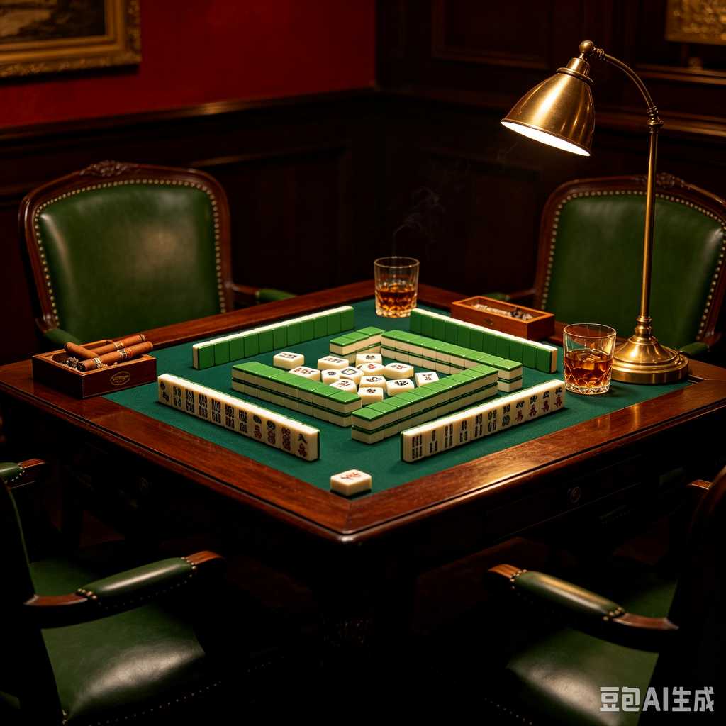 blue crystal mahjong set
