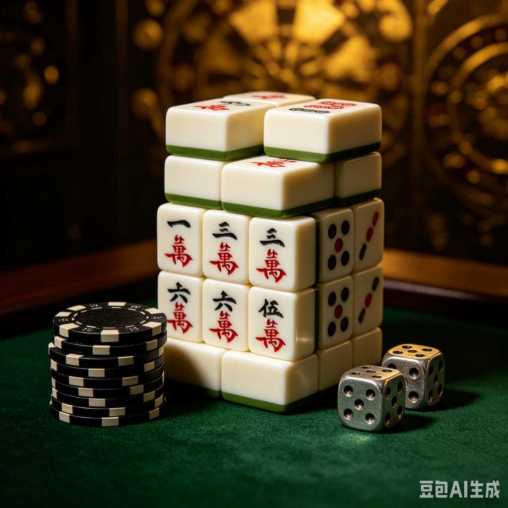 simulated ivory mahjong set
